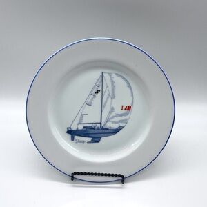 THOMAS B. SWAIN & SON SLOOP 480 SAIL BOAT PLATE